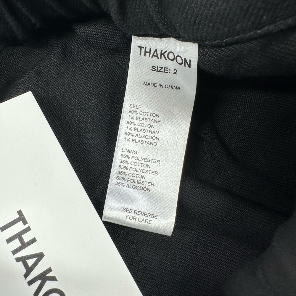 Thakoon Black High Waisted Denim Pant, NWT, 2 - Picture 8 of 11